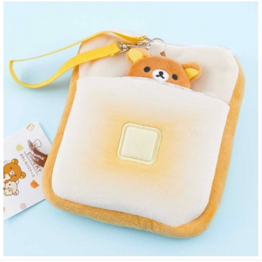 Rilakkuma Buttered Toast Plushie Pouch
